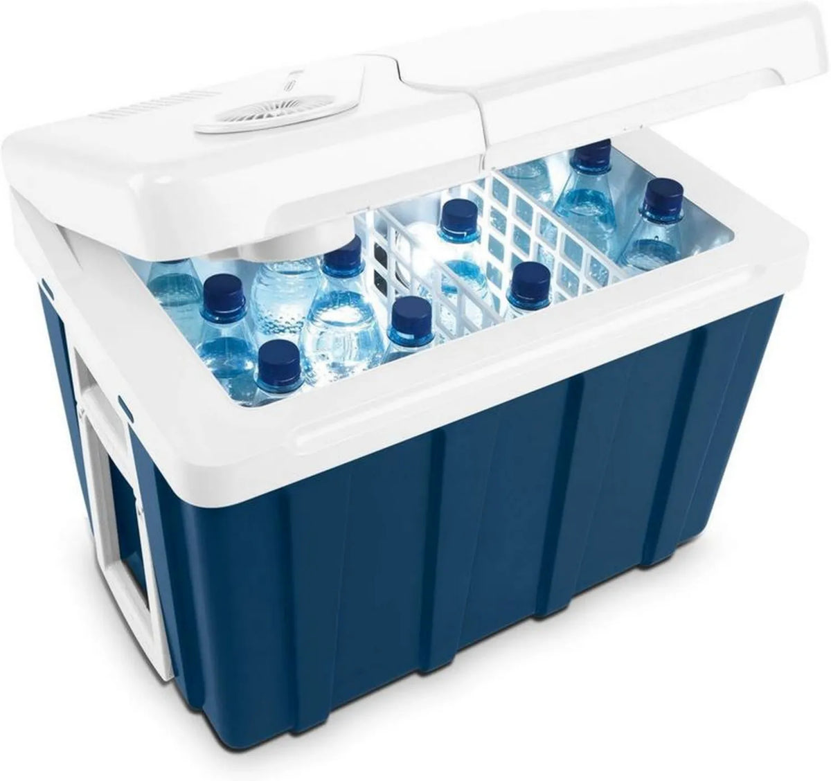Elektryczna lodówka turystyczna MOBICOOL MQ40W 39L na kółkach, zasilanie AC/DC 12V/230V, do samochodu, kampera, łodzi i campingu