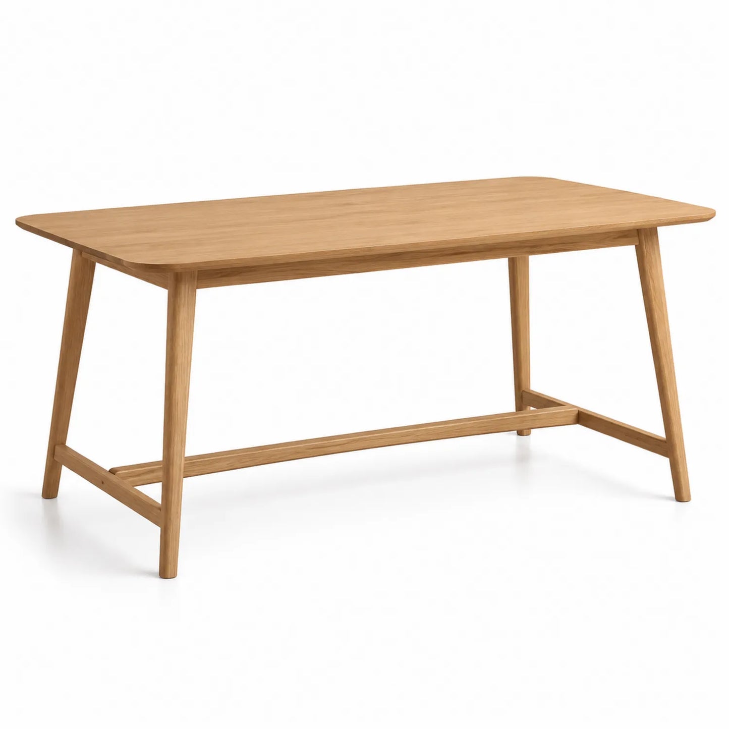Stół jadalniany prostokątny ok. 160x80x75 cm drewno naturalne dąb minimalistyczny