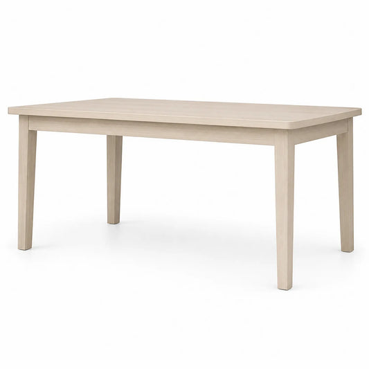 Stół jadalniany prostokątny MDF fornir dąb jasny 140 x 80 x 75 cm minimalistyczny