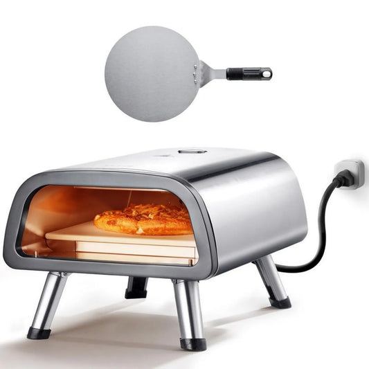 VEVOR Piekarnik do Pizzy 12 Cali, Stal Nierdzewna, Nagrzewanie do 850°C, Do Restauracji i Kempingu