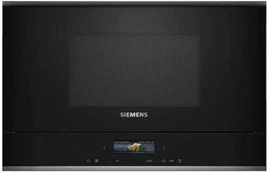 Siemens iQ700 BE732R1B1 wbudowany czarny mikrofalówka z programami automatycznymi i humidClean Plus