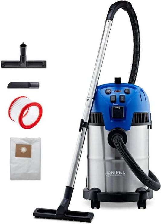 Nilfisk Multi II 30L T Inox – Wszechstronny odkurzacz do domu i ogrodu