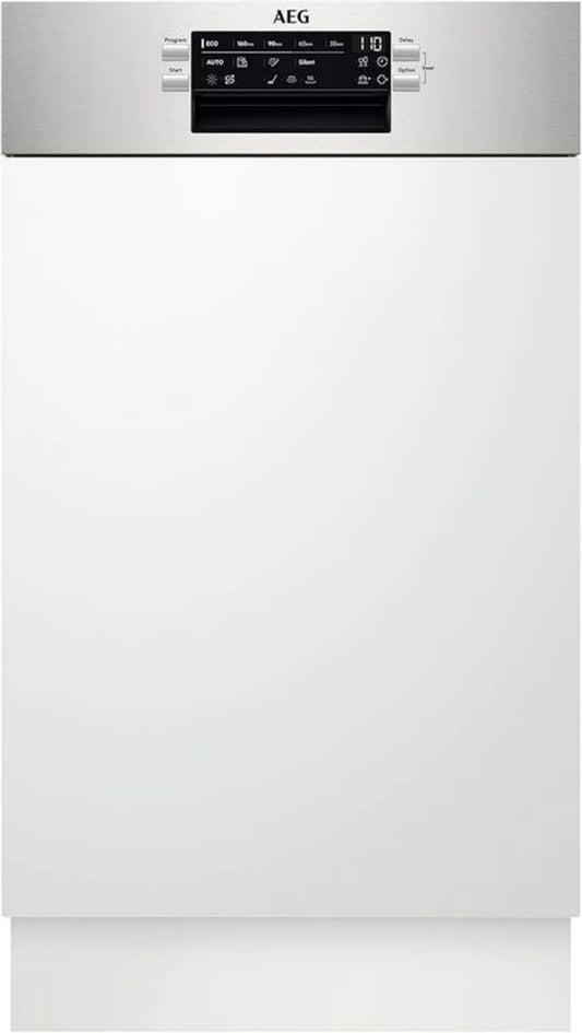 AEG Zmywarka do zabudowy 45 cm, AutoOff, AirDry, QuickLift, stal nierdzewna