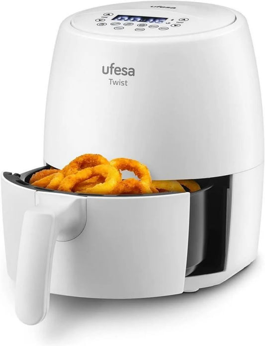 Ufesa Twist Airfryer bez oleju 2L, 1200W, 6 programów, 80-200°C, BPA Free, Cool-Touch