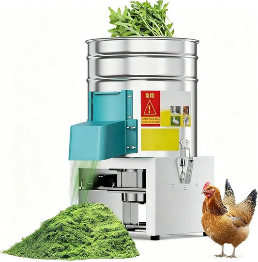 Przemysłowy siekacz elektryczny 1800 W ze stali nierdzewnej, 1100 kg/h, 4 ostrza, 1400 obr./min