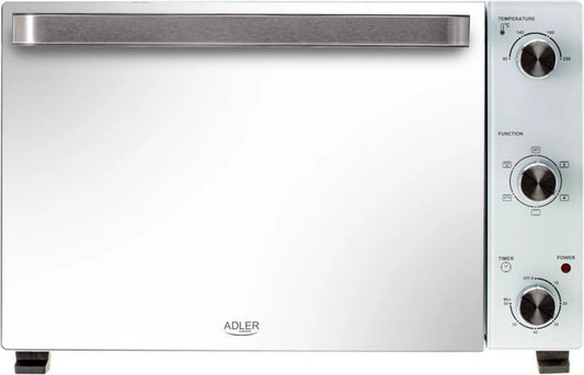 Piekarnik elektryczny Adler 48L, AD 6027, timer 60 min, temp. 90-230°C, 5 trybów, biały