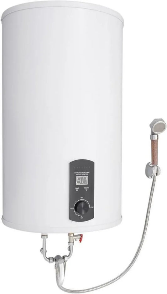 Pionowy podgrzewacz wody LED 2000W, energooszczędny zbiornik 50L/80L/100L/120L, montaż ścienny, regulacja 25-75°C