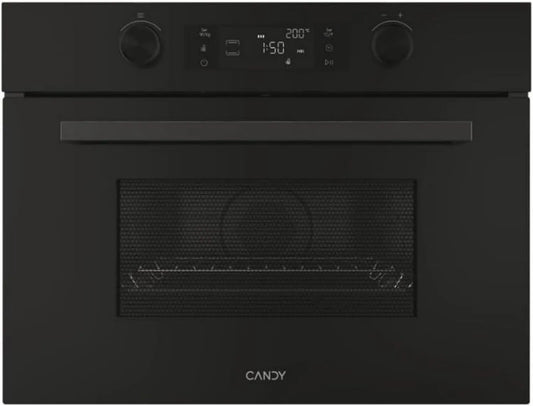 Nowoczesna kuchenka mikrofalowa z grillem, 44L, 900W, czarna