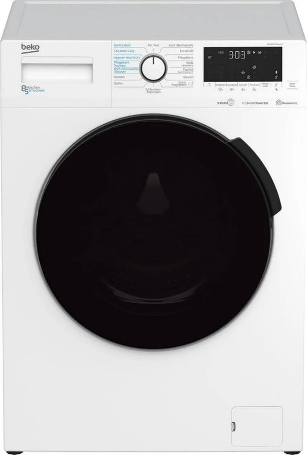 Beko WDW85141Steam1 Pralka i Suszarka 8 kg, Funkcja Pary, Ekran Dotykowy, Bluetooth