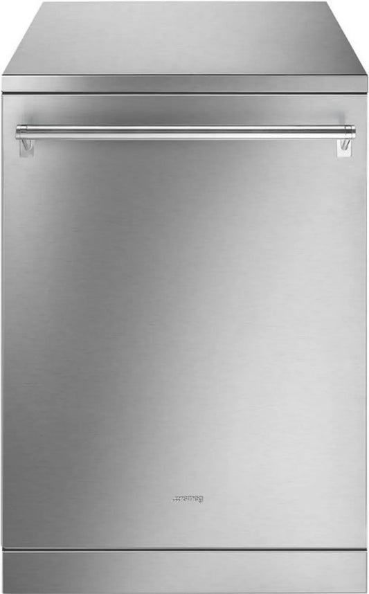 Zmywarka SMEG 60 cm ze stali nierdzewnej, 14 kompletów, wolnostojąca, kondensacyjne suszenie, Dry Assist