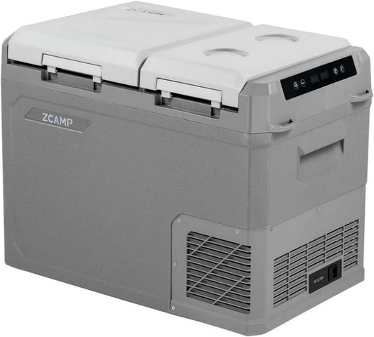 Przenośna lodówka kompresorowa GES45 32L, lodówka elektryczna Dual Zone do ciężarówek i łodzi, zakres temp. -20°C do 20°C, zasilanie 12/24V