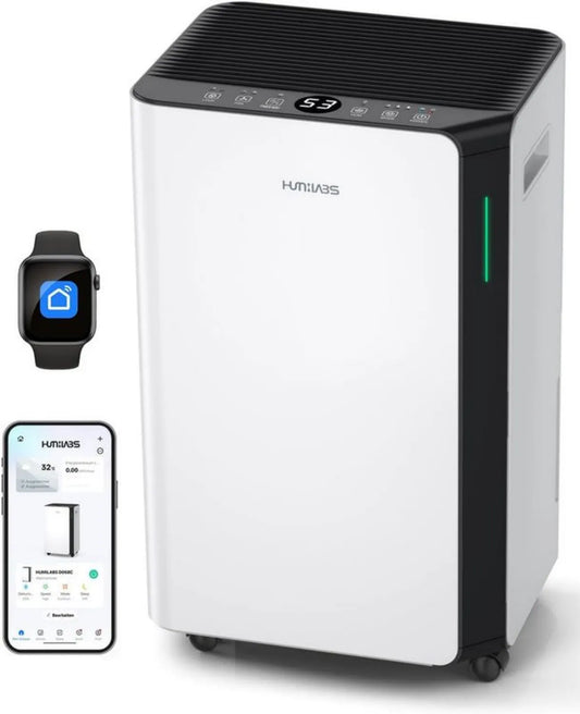 Osuszacz elektryczny HUMILABS 20L z Wi-Fi, do 60m², 3 tryby, zbiornik 4,5L, timer 24h